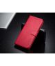 Huawei P30 Lite Portemonnee Bookcase Hoesje Magneet Sluiting Rood