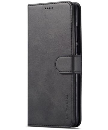 Huawei P30 Lite Portemonnee Bookcase Hoesje Magneet Sluiting Zwart Hoesjes