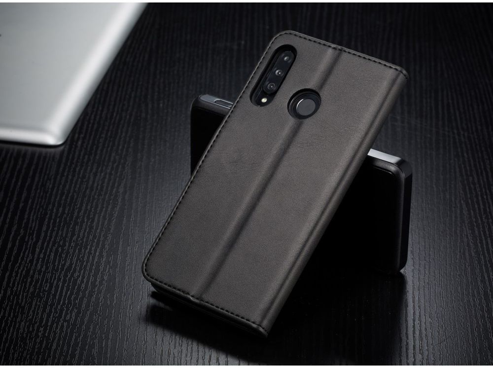 Huawei P30 Lite Portemonnee Bookcase Hoesje Magneet Sluiting Zwart afbeelding 6