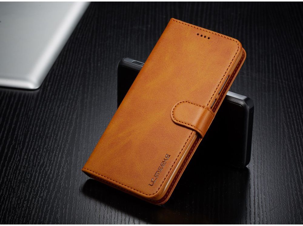 Huawei P30 Lite Portemonnee Bookcase Hoesje Magneet Sluiting Bruin afbeelding 5