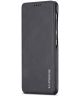 Huawei P30 Retro Style Kaarthouder Bookcase Hoesje Zwart