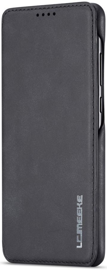 Huawei P30 Retro Style Kaarthouder Bookcase Hoesje Zwart afbeelding 8