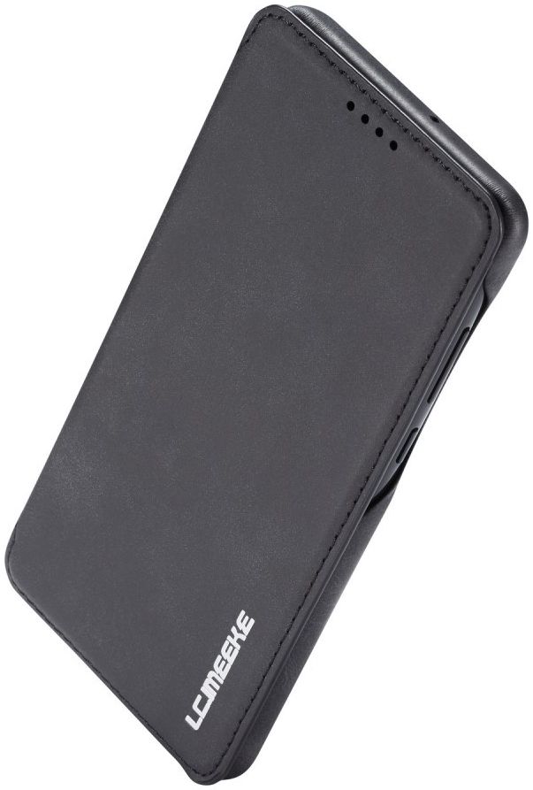 Huawei P30 Retro Style Kaarthouder Bookcase Hoesje Zwart afbeelding 6