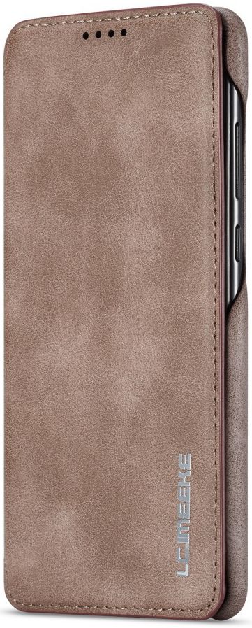Huawei P30 Retro Style Kaarthouder Bookcase Hoesje Coffee afbeelding 6