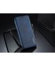 Huawei P30 Retro Style Kaarthouder Bookcase Hoesje Blauw
