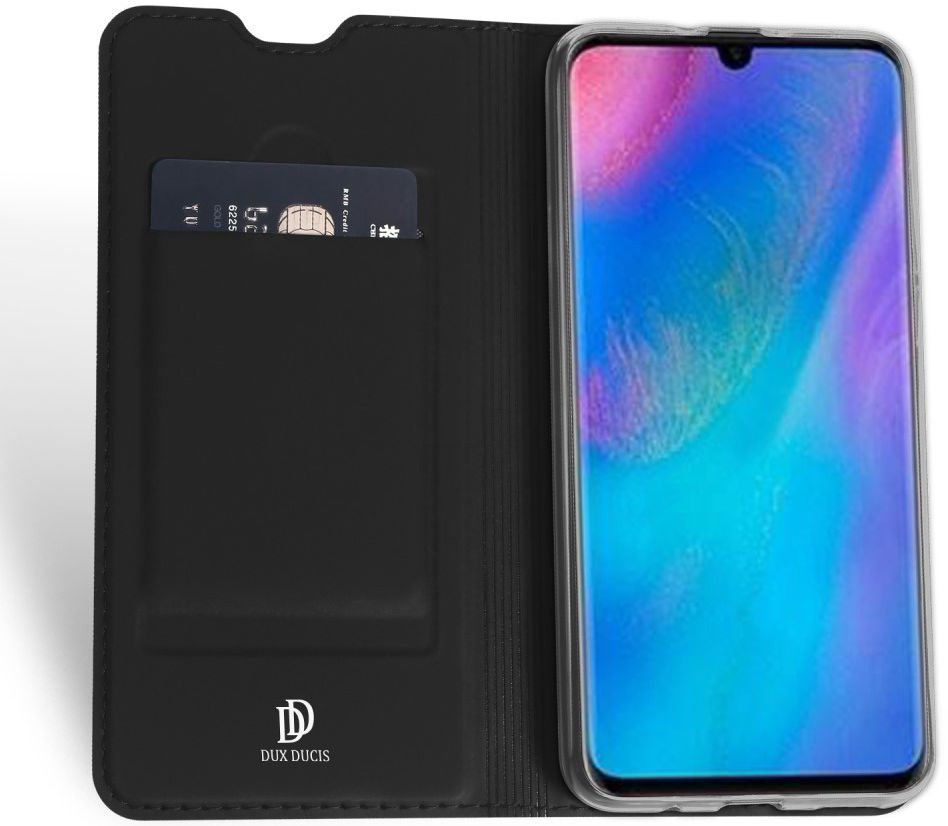 Dux Ducis Huawei P30 Lite Bookcase Hoesje Zwart afbeelding 2