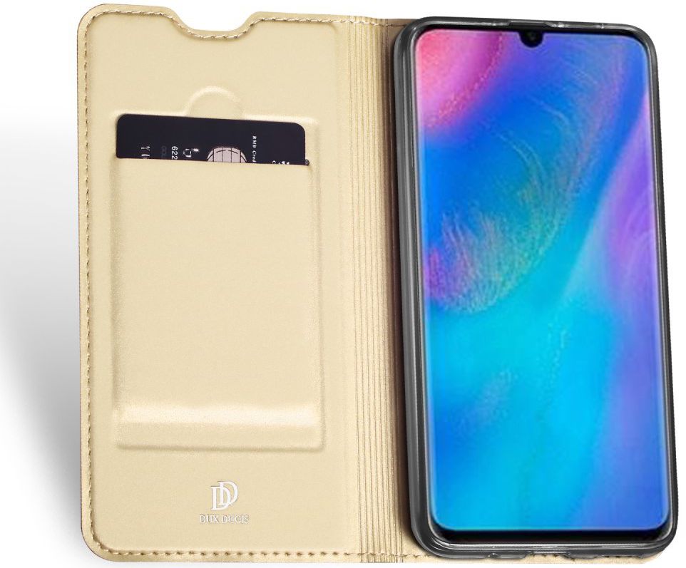 Dux Ducis Huawei P30 Lite Bookcase Hoesje Goud afbeelding 2