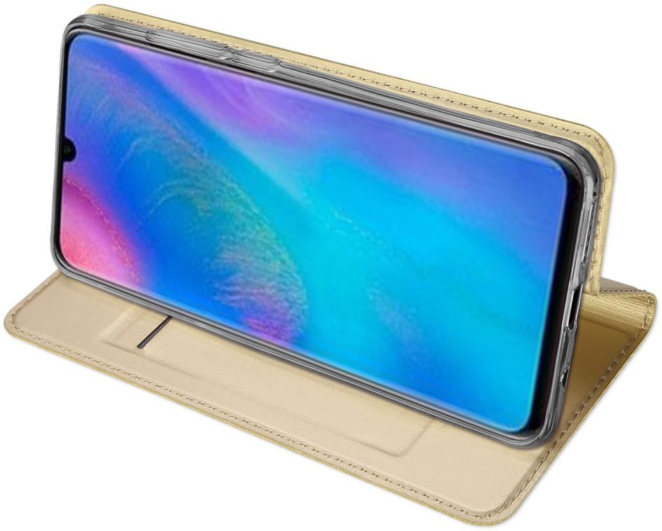 Dux Ducis Huawei P30 Lite Bookcase Hoesje Goud afbeelding 4