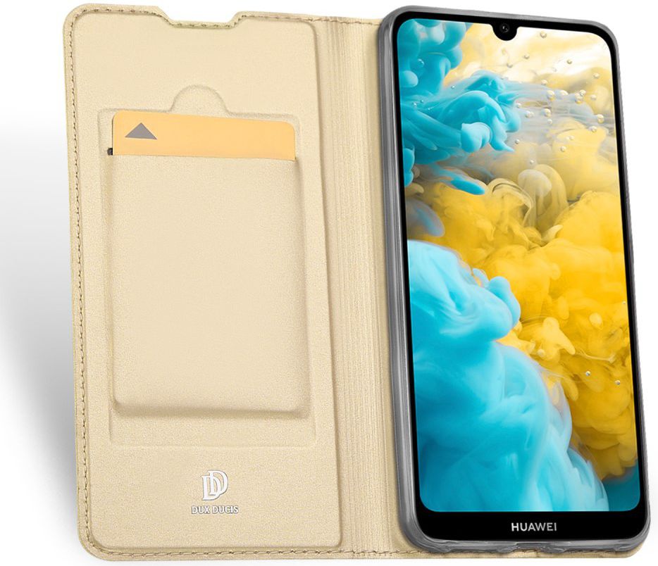 Dux Ducis Skin Pro Series Huawei Y6s / Y6 (2019) Hoesje Wallet Goud afbeelding 2