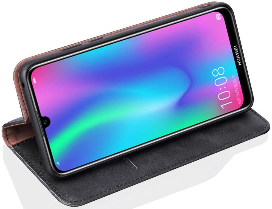 Huawei Y6s / Y6 (2019) Hoesje Vintage Portemonnee Zwart afbeelding 4
