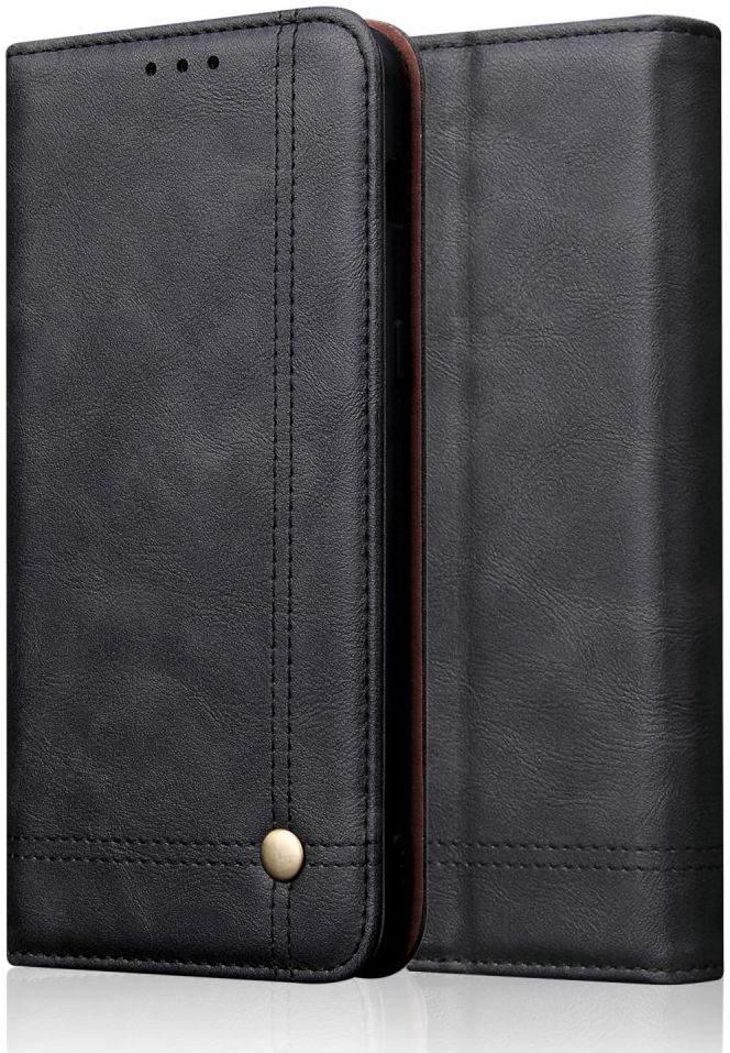 Huawei Y6s / Y6 (2019) Hoesje Vintage Portemonnee Zwart afbeelding 6