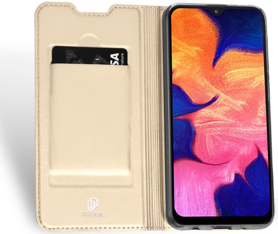 Dux Ducis Premium Book Case Samsung Galaxy A10 Hoesje Goud afbeelding 2