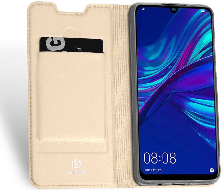 Dux Ducis Book Case Huawei P Smart Plus (2019) Hoesje Goud afbeelding 2