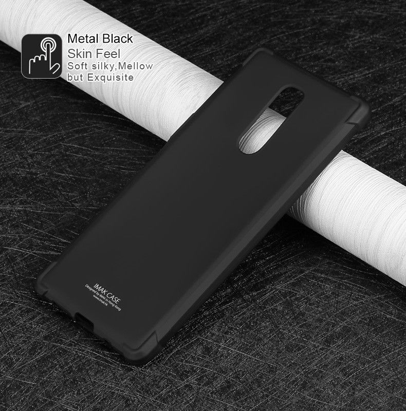 IMAK Sony Xperia 1 Hoesje TPU met Screenprotector Metaal Zwart afbeelding 12