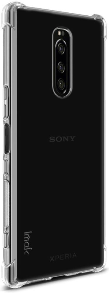 IMAK Sony Xperia 1 Hoesje TPU met Screenprotector Transparant afbeelding 4