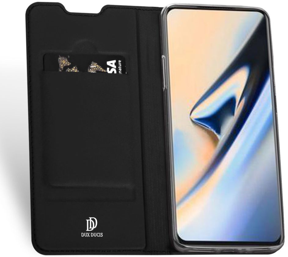 Dux Ducis OnePlus 7 Pro Bookcase Hoesje Zwart afbeelding 2
