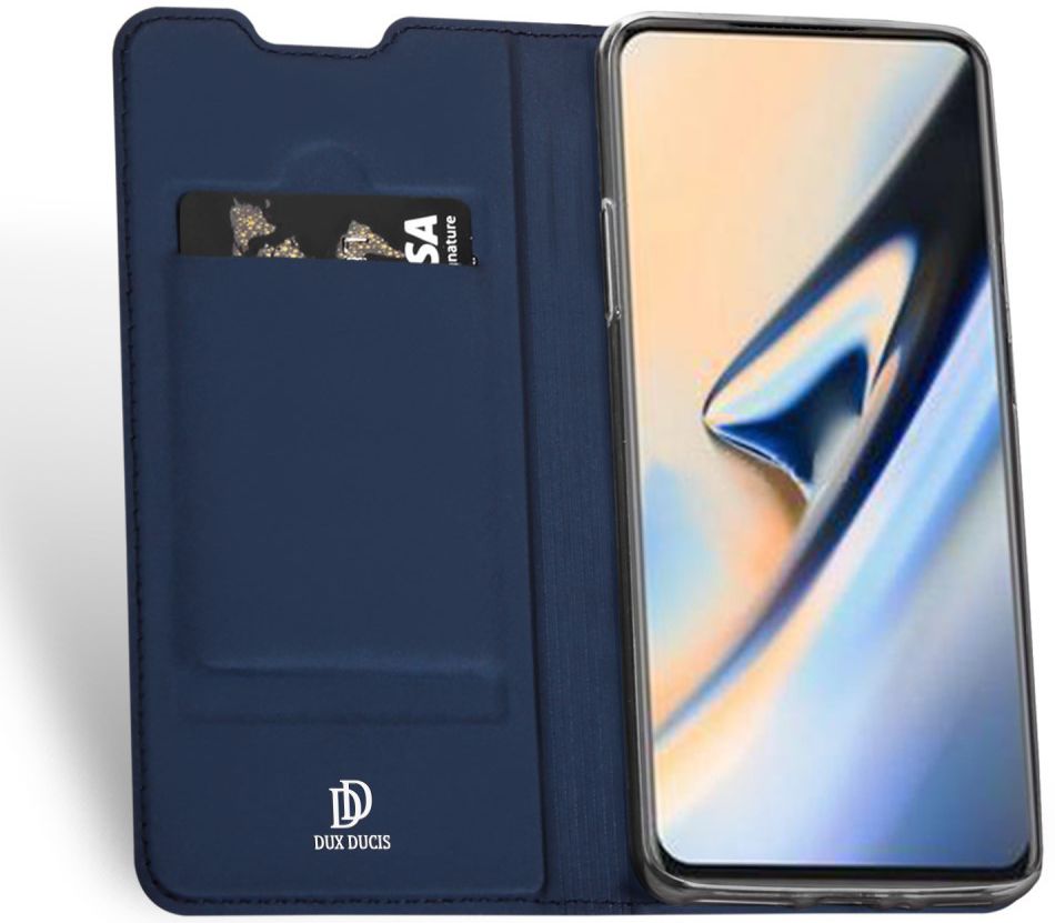 Dux Ducis OnePlus 7 Pro Bookcase Hoesje Blauw afbeelding 2