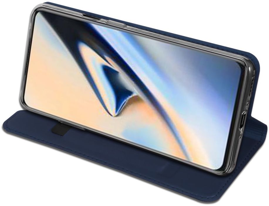 Dux Ducis OnePlus 7 Pro Bookcase Hoesje Blauw afbeelding 4