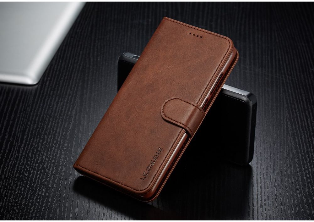 Huawei P30 Stand Portemonnee Bookcase Hoesje Coffee afbeelding 9