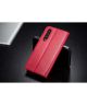 Huawei P30 Stand Portemonnee Bookcase Hoesje Roze