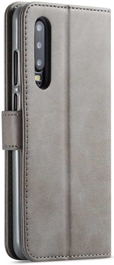 Huawei P30 Stand Portemonnee Bookcase Hoesje Grijs afbeelding 1
