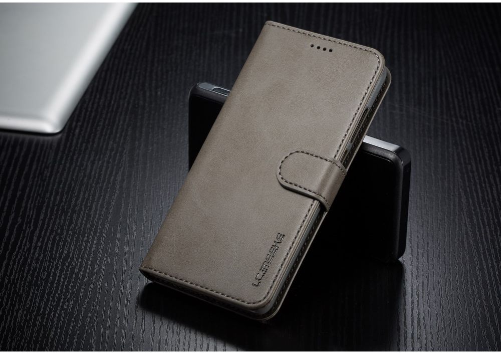 Huawei P30 Stand Portemonnee Bookcase Hoesje Grijs afbeelding 5