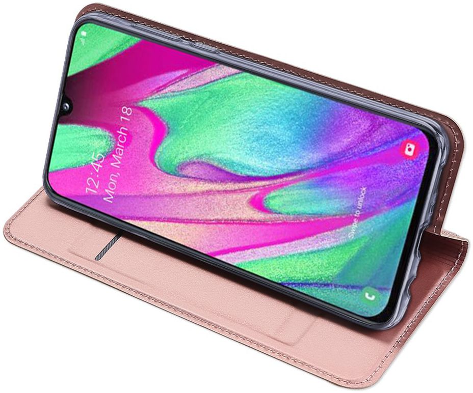 Dux Ducis Samsung Galaxy A40 Bookcase Hoesje Rose Gold afbeelding 4