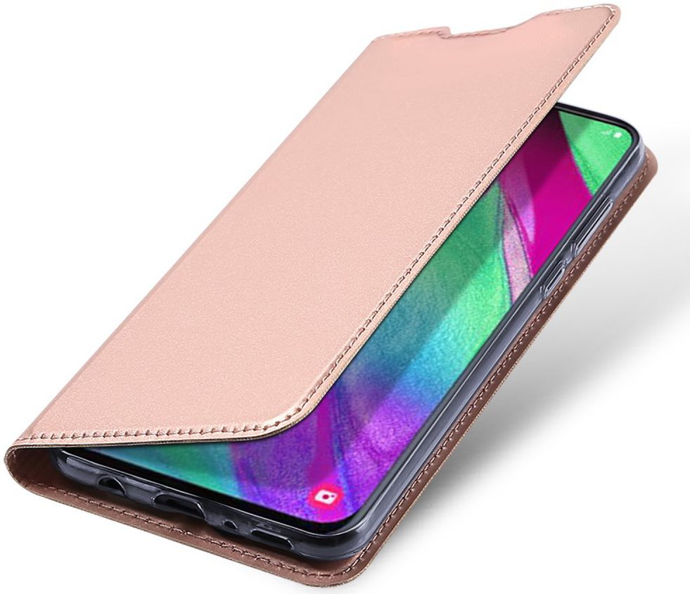 Dux Ducis Samsung Galaxy A40 Bookcase Hoesje Rose Gold afbeelding 1
