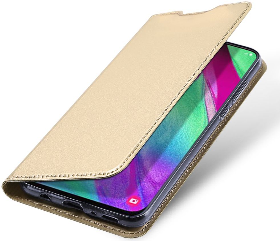Dux Ducis Samsung Galaxy A40 Bookcase Hoesje Goud afbeelding 1