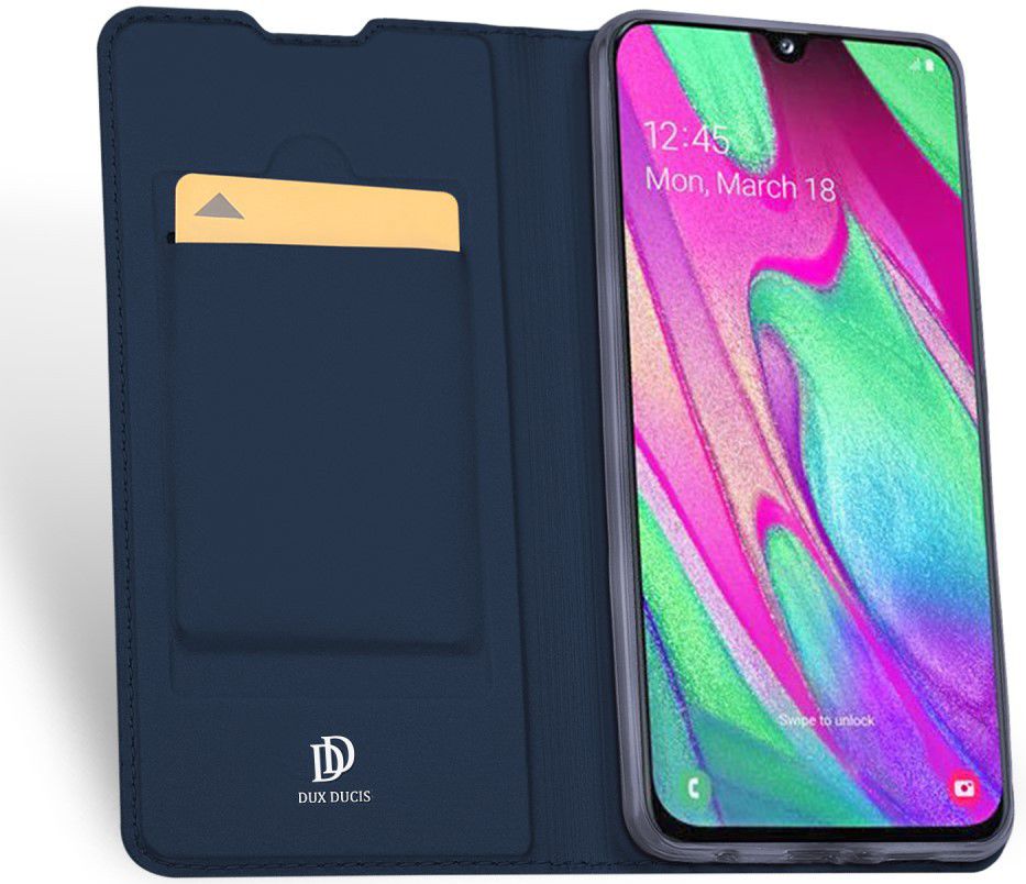 Dux Ducis Samsung Galaxy A40 Bookcase Hoesje Blauw afbeelding 2