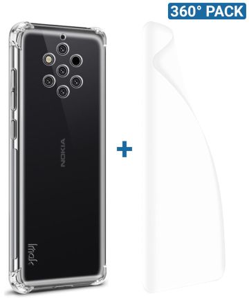 IMAK Nokia 9 PureView Hoesje TPU met Screenprotector Transparant Hoesjes