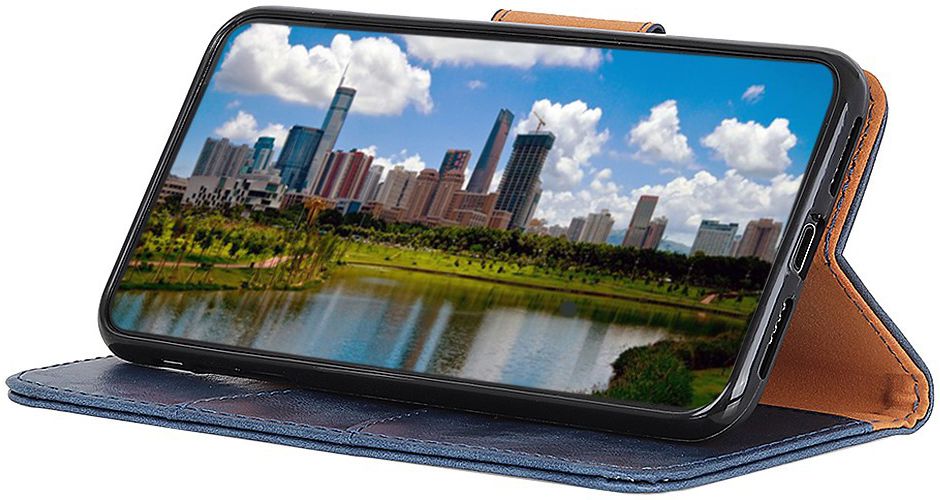 Xiaomi Redmi 7 Portemonnee Hoesje Splitleer Blauw afbeelding 4
