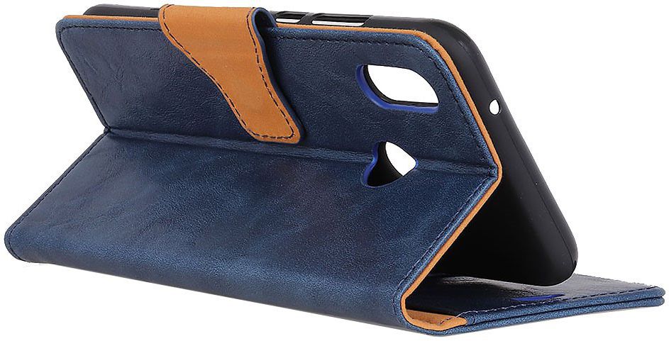 Xiaomi Redmi 7 Portemonnee Hoesje Splitleer Blauw afbeelding 5
