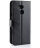 HTC Desire 12S Wallet Flip Case Stand Zwart