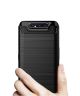 Samsung Galaxy A80 Geborsteld TPU Hoesje Zwart