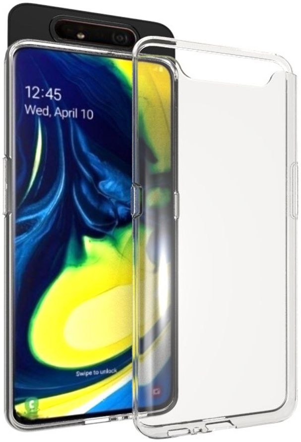 Samsung Galaxy A80 Hoesje Dun TPU Transparant afbeelding 1
