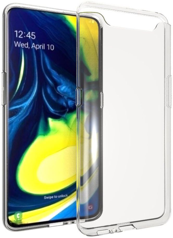 Samsung Galaxy A80 Hoesje Dun TPU Transparant afbeelding 2