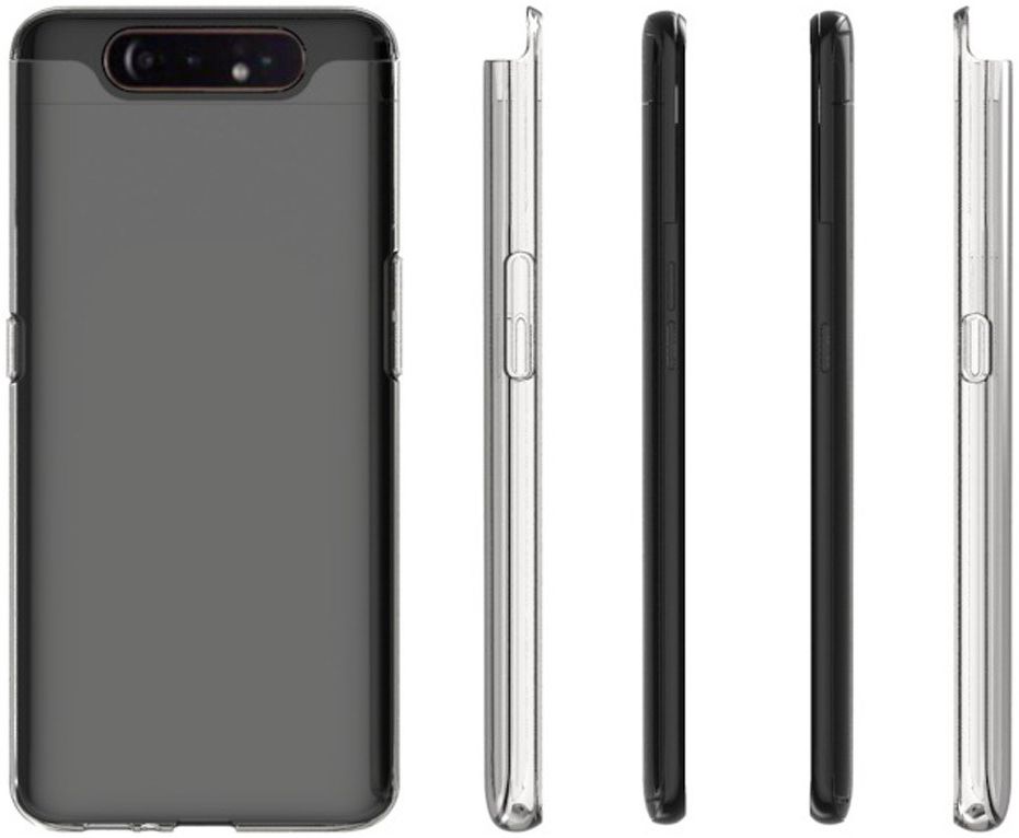 Samsung Galaxy A80 Hoesje Dun TPU Transparant afbeelding 6