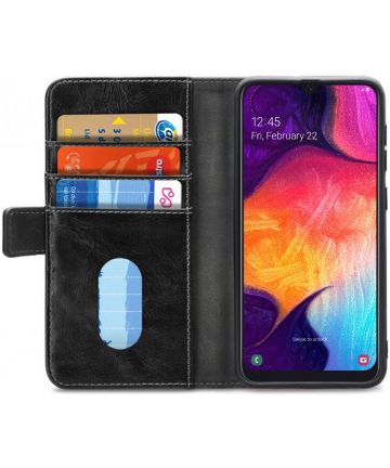 Mobilize Elite Gelly Wallet Samsung Galaxy A50 Hoesje Book Case Zwart Hoesjes