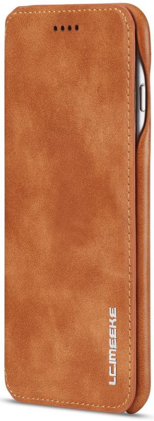 Apple iPhone 6S Plus Retro Style Book Case Kaarthouder Hoesje Bruin afbeelding 10