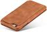 Apple iPhone 6S Plus Retro Style Book Case Kaarthouder Hoesje Bruin afbeelding 13