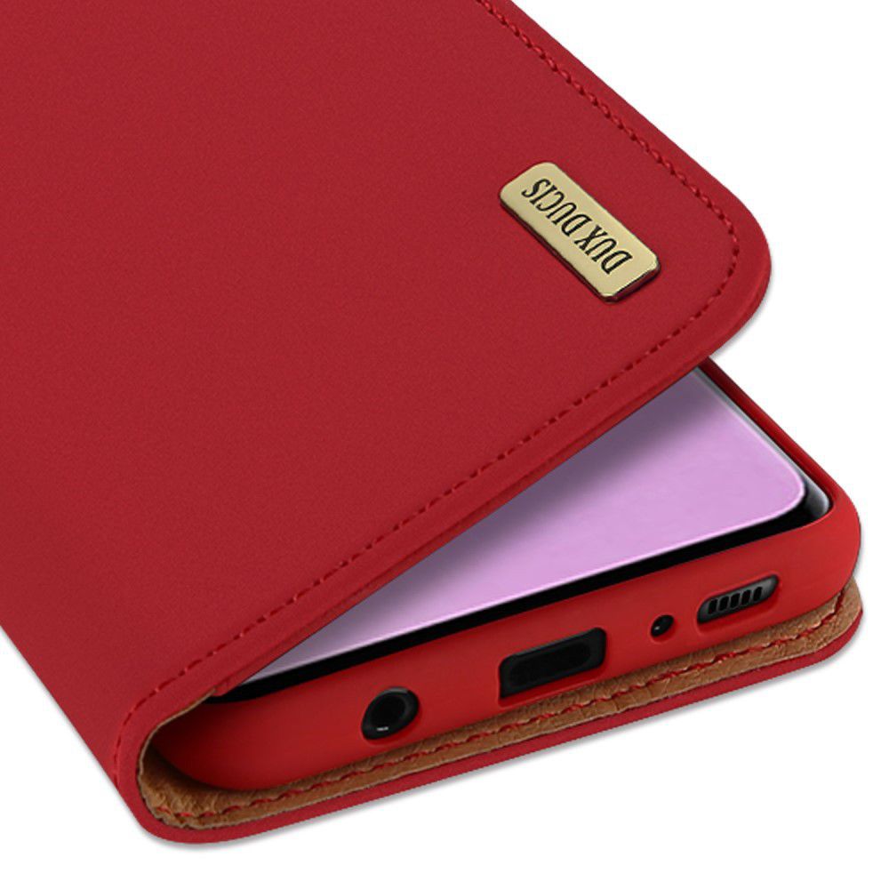 Dux Ducis Luxe Book Case Samsung Galaxy S10 Hoesje Echt Leer Rood afbeelding 5