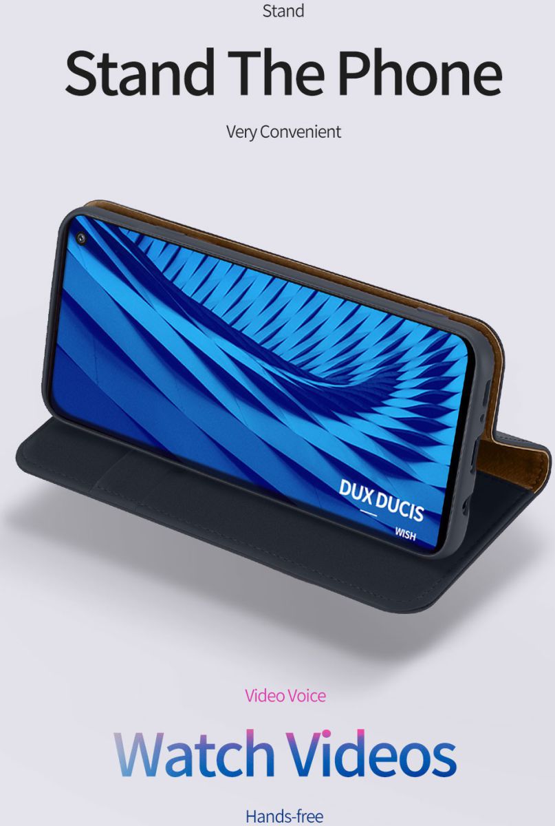 Dux Ducis Luxe Book Case Samsung Galaxy S10 Hoesje Echt Leer Blauw afbeelding 13