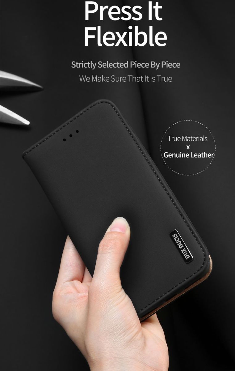 Dux Ducis Luxe Book Case Samsung Galaxy S10 Hoesje Echt Leer Blauw afbeelding 9