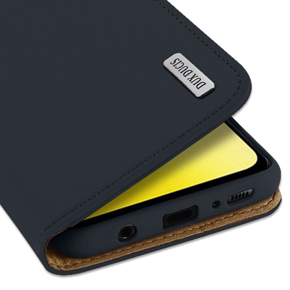 Dux Ducis Luxe Book Case Samsung Galaxy S10E Hoesje Echt Leer Blauw afbeelding 6