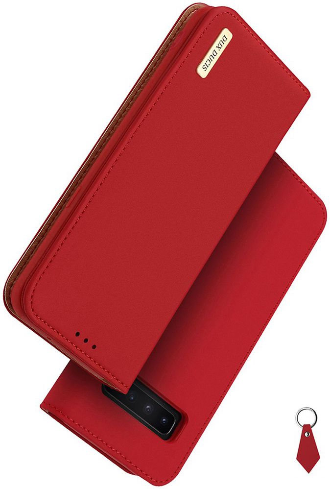 Dux Ducis Luxe Bookcase Samsung Galaxy S10 Plus Hoesje Echt Leer Rood afbeelding 11