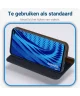 Dux Ducis Luxe Bookcase Samsung Galaxy S10 Plus Hoesje Echt Leer Blauw