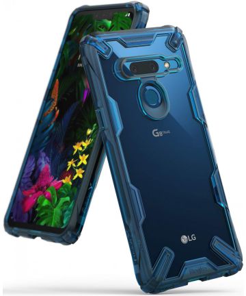Ringke Fusion X LG G8 ThinQ Hoesje Blauw Hoesjes