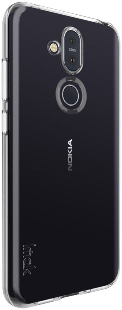 IMAK UX-5 Series Nokia 8.1 Hoesje Flexibel en Dun TPU Transparant afbeelding 4