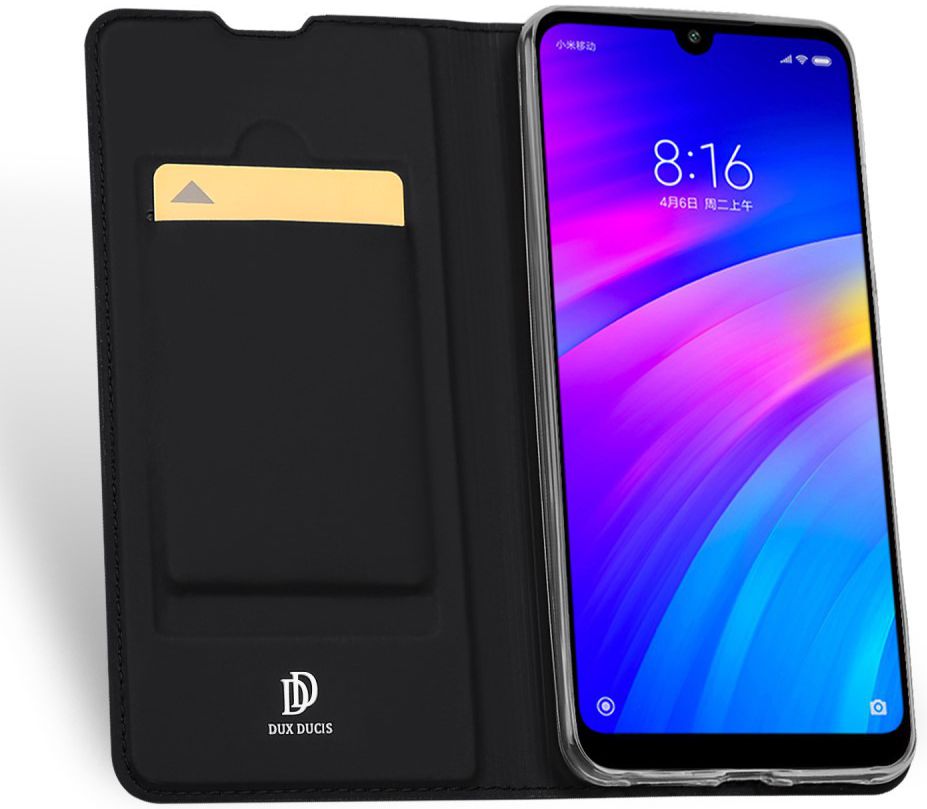 Dux Ducis Skin Pro Series Flip Hoesje Xiaomi Redmi 7 Zwart afbeelding 1